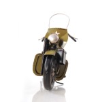 AJ025 1942 Yellow Motorcycle 1:12 